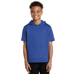 Sport-Tek Youth Sport-Wick Fleece Short Sleeve Hooded Pullover